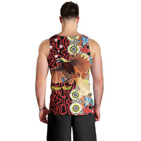 Personalised Papua New Guinea Pidgin Language Week Men Tank Top Halo Olgeta Tok Pisin Wik Bird Of Paradise Oro Batik LT22 - Polynesian Pride