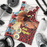 Personalised Papua New Guinea Pidgin Language Week Men Tank Top Halo Olgeta Tok Pisin Wik Bird Of Paradise Oro Batik LT22 - Polynesian Pride