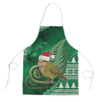 New Zealand Kakapo Christmas In July Apron Silver Fern Santa Xmas Green Color