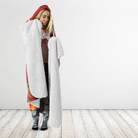 New Zealand Kakapo Christmas In July Hooded Blanket Silver Fern Santa Xmas Red Color