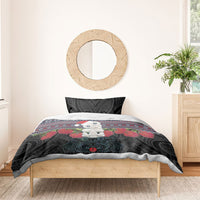 New Zealand Hei Tiki Christmas In July Bedding Set Pohutukawa Santa Xmas Polynesian Pattern LT22 - Polynesian Pride