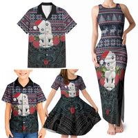 New Zealand Hei Tiki Christmas In July Family Matching Tank Maxi Dress and Hawaiian Shirt Pohutukawa Santa Xmas Polynesian Pattern LT22 - Polynesian Pride
