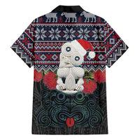 New Zealand Hei Tiki Christmas In July Hawaiian Shirt Pohutukawa Santa Xmas Polynesian Pattern LT22 - Polynesian Pride