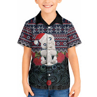 New Zealand Hei Tiki Christmas In July Hawaiian Shirt Pohutukawa Santa Xmas Polynesian Pattern LT22 - Polynesian Pride