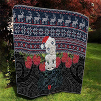 New Zealand Hei Tiki Christmas In July Quilt Pohutukawa Santa Xmas Polynesian Pattern LT22 - Polynesian Pride