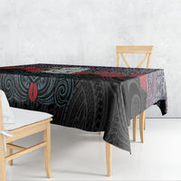 New Zealand Hei Tiki Christmas In July Tablecloth Pohutukawa Santa Xmas Polynesian Pattern LT22 - Polynesian Pride