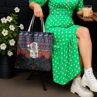 New Zealand Hei Tiki Christmas In July Tote Bag Pohutukawa Santa Xmas Polynesian Pattern LT22 - Polynesian Pride