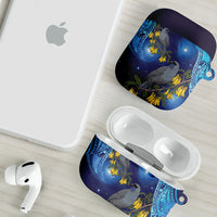 New Zealand Kokako Bird AirPods Case Kowhai Galaxy Style Polynesian Pattern LT22 - Polynesian Pride