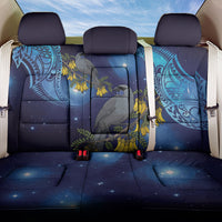 New Zealand Kokako Bird Back Car Seat Cover Kowhai Galaxy Style Polynesian Pattern LT22 One Size Blue - Polynesian Pride