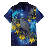 New Zealand Kokako Bird Family Matching Mermaid Dress and Hawaiian Shirt Kowhai Galaxy Style Polynesian Pattern LT22 - Polynesian Pride