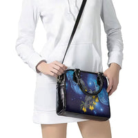 New Zealand Kokako Bird Shoulder Handbag Kowhai Galaxy Style Polynesian Pattern LT22 - Polynesian Pride
