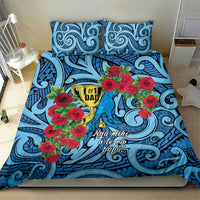 New Zealand Father's Day Bedding Set Best Dad Trophy Red Rose Maori Pattern LT22 - Polynesian Pride