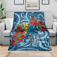 New Zealand Father's Day Blanket Best Dad Trophy Red Rose Maori Pattern LT22 - Polynesian Pride