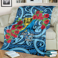 New Zealand Father's Day Blanket Best Dad Trophy Red Rose Maori Pattern LT22 - Polynesian Pride