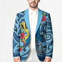 Personalised New Zealand Father's Day Blazer Best Dad Trophy Red Rose Maori Pattern LT22 - Polynesian Pride