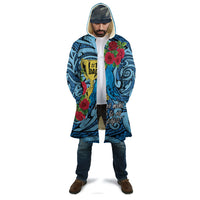 Personalised New Zealand Father's Day Cloak Best Dad Trophy Red Rose Maori Pattern LT22 - Polynesian Pride