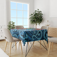 New Zealand Father's Day Tablecloth Best Dad Trophy Red Rose Maori Pattern LT22 - Polynesian Pride
