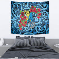 New Zealand Father's Day Tapestry Best Dad Trophy Red Rose Maori Pattern LT22 - Polynesian Pride