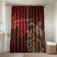 New Zealand Kaka Bird Personalised Bathroom Set Pohutukawa Matariki Maori Pattern