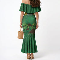 Personalised South Canterbury Anniversary Day Mermaid Dress Kiwi Kowhai Silver Fern Maori Pattern LT22 - Polynesian Pride