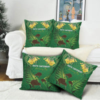 South Canterbury Anniversary Day Pillow Cover Kiwi Kowhai Silver Fern Maori Pattern LT22 - Polynesian Pride
