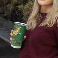 Personalised South Canterbury Anniversary Day Tumbler Cup Kiwi Kowhai Silver Fern Maori Pattern LT22 - Polynesian Pride