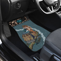 New Zealand Tui Bird Maripi Car Mats Maori Weapon Kowhaiwhai Pattern LT22 - Polynesian Pride