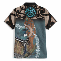 New Zealand Tui Bird Maripi Hawaiian Shirt Maori Weapon Kowhaiwhai Pattern LT22 - Polynesian Pride