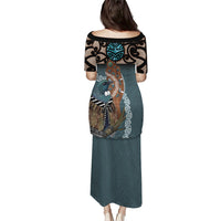 New Zealand Tui Bird Maripi Puletasi Maori Weapon Kowhaiwhai Pattern LT22 - Polynesian Pride