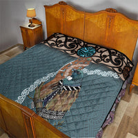 New Zealand Tui Bird Maripi Quilt Maori Weapon Kowhaiwhai Pattern LT22 - Polynesian Pride