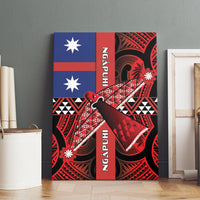 Aotearoa Iwi Ngapuhi Canvas Wall Art Tuhoronuku Kite United Tribes Flag Maori Pattern LT22 - Polynesian Pride