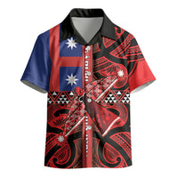 Aotearoa Iwi Ngapuhi Kid Hawaiian Shirt Tuhoronuku Kite United Tribes Flag Maori Pattern LT22 - Polynesian Pride