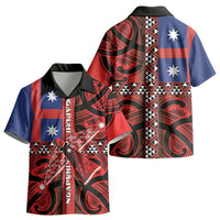 Aotearoa Iwi Ngapuhi Kid Hawaiian Shirt Tuhoronuku Kite United Tribes Flag Maori Pattern LT22 - Polynesian Pride