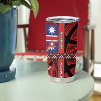 Aotearoa Iwi Ngapuhi Tumbler Cup Tuhoronuku Kite United Tribes Flag Maori Pattern LT22 - Polynesian Pride