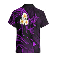 Personalised Kahoolawe Hawaii Hawaiian Shirt Polynesian Tattoo and Pacific Plumeria Purple Vibe LT9 - Polynesian Pride