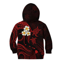 Hawaii Kid Hoodie Maui Islands Pacific Plumeria Red Vibe LT9 - Polynesian Pride