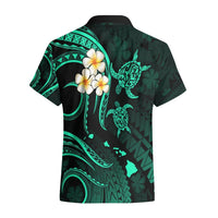 Hawaii Hawaiian Shirt Maui Islands Pacific Plumeria Turquoise Vibe LT9 - Polynesian Pride