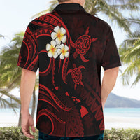 Personalised Maui Hawaii Hawaiian Shirt Polynesian Tattoo and Pacific Plumeria Red Vibe LT9 - Polynesian Pride