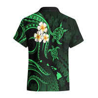 Hawaii Hawaiian Shirt Oahu Islands Pacific Plumeria Green Vibe LT9 - Polynesian Pride