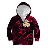 Hawaii Kid Hoodie Oahu Islands Pacific Plumeria Pink Vibe LT9 - Polynesian Pride