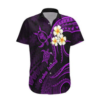 Hawaii Hawaiian Shirt Oahu Islands Pacific Plumeria Purple Vibe LT9 Purple - Polynesian Pride