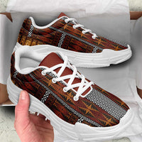 Malo e Lelei Tonga Chunky Sneakers Tongan Ngatu Tapa Cloth LT14 - Polynesian Pride