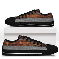 Malo e Lelei Tonga Low Top Shoes Tongan Ngatu Tapa Cloth LT14 - Polynesian Pride
