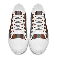 Malo e Lelei Tonga Low Top Shoes Tongan Ngatu Tapa Cloth LT14 - Polynesian Pride