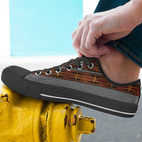 Malo e Lelei Tonga Low Top Shoes Tongan Ngatu Tapa Cloth LT14 - Polynesian Pride