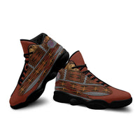 Malo e Lelei Tonga Sneakers J13 Tongan Ngatu Tapa Cloth LT14 - Polynesian Pride