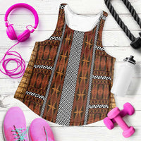 Malo e Lelei Tonga Women Racerback Tank Tongan Ngatu Tapa Cloth - Polynesian Pride