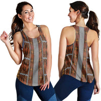 Malo e Lelei Tonga Women Racerback Tank Tongan Ngatu Tapa Cloth - Polynesian Pride