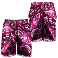 Matariki New Zealand Shorts for Men NZ Niho Taniwha Maori New Year Pink Galaxy LT14 - Polynesian Pride
