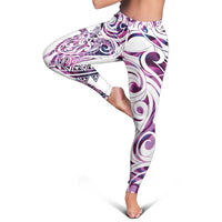 Mawhero Paua Shell Kowhaiwhai Taniko Leggings Turtle Tattoo Maori Tribal Style LT9 - Polynesian Pride
